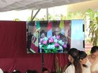 Projector with screen rent sound & party light