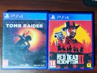 Ps4 Games- RDR2 , Tomb Raider