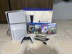 PS5 Slim 1TB With Box Games