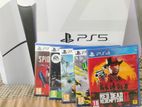 Ps5 Slim Disk Version with Games