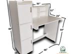 Pure White Melamine Writing Table
