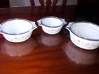 Pyrex Dishes Three Sizes