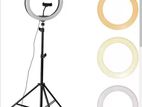 Qishi 10-inch Selfie Ring Light with Tripod Stand and Cell Phone Holder