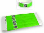 QR Printed Tyvek Paper Wristbands