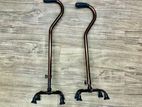 Quad Cane Curved Handle Bronze Color