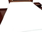 Queen Size Bed with Bedside Cupboard