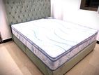 queen size divan bed with spring mattress (F-13)
