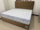 queen size divan bed with spring mattress (G-18)