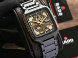 Rado True Square Automatic Open Heart Full Ceramic Mens Watch
