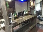 Railway timber bar table