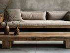 RAILWAY TIMBER RUSTIC SOFA SET