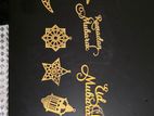 Ramadan with Eid Mubarak Wall Bunting