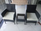 Rattan Chairs with coffee table