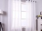 Ready Made White Voile Curtains Collection - 0050