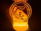 Real Madrid FC LED Night Light Logo Style Table Lamp