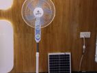 Rechargeable Solar Fan with Panel & Battery
