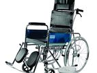 Reclining Full Option Commode Wheel Chair