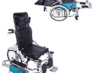 Reclining Wheelchair Full Option Commode Wheel Chair කොමඩ් රෝද පුටුව