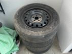 195/65/15 tyres with 15' inch rim cups
