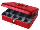 Red Cash Box 8" Inch With Keys