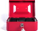 Red Cash Box 8" Inch With Keys