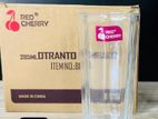 RED CHERRY 285ML OTRANTO TUMBLER 6PCS GLASS SET - 8610