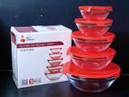 Red Cherry 5 Pcs Bowl Set
