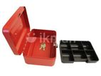 Red Color Cash Box 6 Inch With 2 Keys