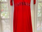 Red Color New Party Frock