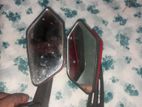 Red Color Side Mirrors