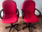 Red Revolving Office Chairs