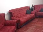 Red Sofa Set – 3+2+1 (Classic Design)