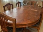 Dining Table with 6 Cushioned Chairs