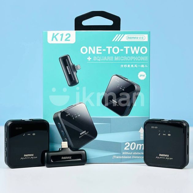 Remax K12 Square One-to-Two Wireless Lavalier Microphone Type C for ...