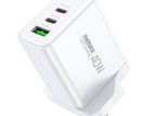 REMAX Kiddy Series 40W 1A+2C Fast Mobile Phone Charger RP-U123 UK