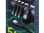 Remax Rc-199Th Charging Cable 3- In-1 Multi Use - Black