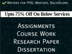 Research / Assignment Assistance Service