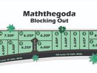 Residential land for sale in maththegoda