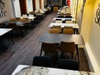 Restaurant Dining Table with Cushion Chairs