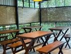 Restaurant Table with Bench