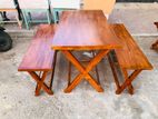 Restaurant Table with Bench