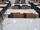 Restaurants Dining Table with Cushion Chairs