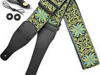 Retro Embroidery Guitar Strap Shoulder Belt