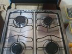 Standing Gas oven 4 Burner Black