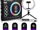 RGB Ring Light 12" & Tripod Height 7' Feet Adjustable -