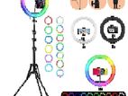 RGB Ring Light & Tripod Height 7' Feet Adjustable