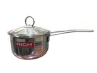 Rich Sauce Pan Tea Pot with Glass Lid 14cm – (RHSP-768-14)