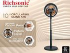 RICHSONIC 10" CIRCULATING STAND FAN 62W - RSSF-1610