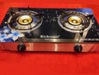 Richsonic Double Glass Top Gas Cooker : Rsgc580 G