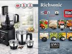 RICHSONIC ICON FOOD PRO 5 JARS 800 WATTS : RSMG-2046